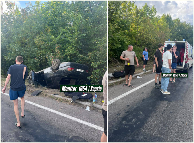 Перекинувся Mercedes із нетверезою компанією: Новини Харкова